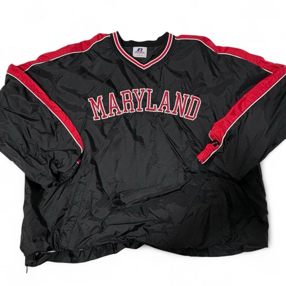 ❌SOLD❌Russell Athletic Black Pullover with Red and White Trim